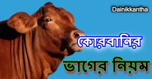 কোরবানির মাংস ভাগের নিয়ম । কোরবানির ভাগের নিয়ম জেনে নিন